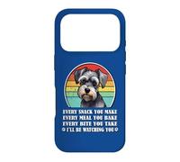 Custodia per iPhone 17 Pro Womens Retro Vintage Every Snack Miniature Schnauzer Lover