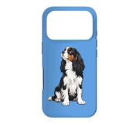 Custodia per iPhone 17 Pro Womens Sitting Tri Color Cavalier King Charles Spaniel Dog