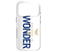 Custodia per iPhone 17 Pro Wonder Woman 80th Blue and Gold Flying Logo