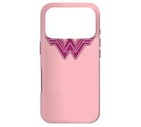 Custodia per iPhone 17 Pro Wonder Woman Movie Pink Geometric Pattern Logo