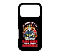 Custodia per iPhone 17 Pro Working On Fire Fireman Firefighter Funny Firefighters Lover