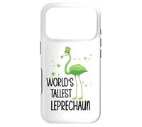 Custodia per iPhone 17 Pro World's Tallest Leprechaun St Patricks Flamingo Shenanigan