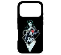 Custodia per iPhone 17 Pro XRAY Tecnico Pin-up Goth Girl Zombie Love You Radioactive