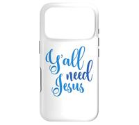 Custodia per iPhone 17 Pro Ya'll Need Jesus Easter Christian Church Uomini Donne Ragazzi Ragazza