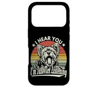 Custodia per iPhone 17 Pro Yawn Yorkshire Terrier Ti sento, ma non ascolto retrò