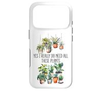 Custodia per iPhone 17 Pro Yes I Really Do Need All These Plants Sign,Books Plant Lady