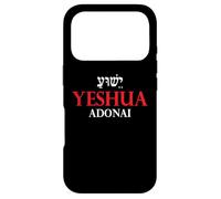 Custodia per iPhone 17 Pro Yeshua Adonai Cristiano Ebraico Gesù Il Messia Bibbia Regali