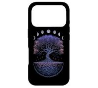 Custodia per iPhone 17 Pro Yggdrasil Albero della Vita Norreno Fasi vichinghe della Luna