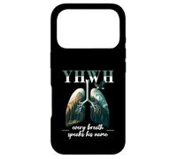 Custodia per iPhone 17 Pro Yhwh Lungs Christian Ogni respiro pronuncia il suo nome dicendo
