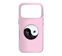 Custodia per iPhone 17 Pro Yin Yang Cats Harmony Balance Zen Cat Art
