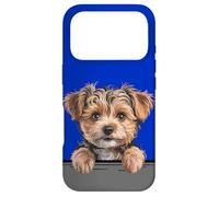 Custodia per iPhone 17 Pro Yorkipoo Carino Peeking Yorkie Poo Mix Dog Lover
