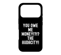 Custodia per iPhone 17 Pro You Owe Me Money The Audacity Sarcastico Humor
