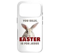 Custodia per iPhone 17 Pro You Silly, Easter is for JESUS - Cute Christian Faith Bunny