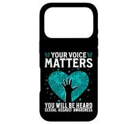 Custodia per iPhone 17 Pro Your Voice Matters Support Sexual Assault Awareness Gifts