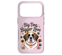 Custodia per iPhone 17 Pro Zampe e cuori di San Bernardo - Big Dog Bigger Love