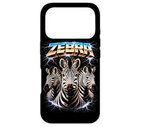 Custodia per iPhone 17 Pro Zebra Heavy Metal Concerto di musica Animal Rock N Roll anni '80