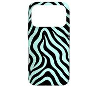 Custodia per iPhone 17 Pro Zebra Stripes Accessories Black with Mint Green Aesthetic