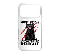 Custodia per iPhone 17 Pro Zoomies gatto gatto nero caos graffio sarcasmo mostruoso