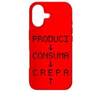 Custodia per iPhone 17 Produci Consuma Crepa - Grafica Punk Rock Alternativa