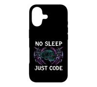 Custodia per iPhone 17 Programmer Hacker No Sleep Just Code Cyberpunk Brain