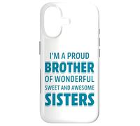Custodia per iPhone 17 Proud Brother Of Wonderful Sweet Awesome Sisters Fun Sibling