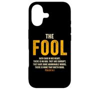 Custodia per iPhone 17 Psalm 14:1 The Fool Hath Said There is No God - Evangelism