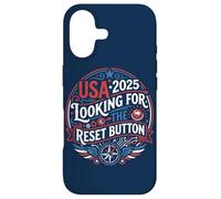 Custodia per iPhone 17 Pulsante di reset USA 2025 Design American Patriot