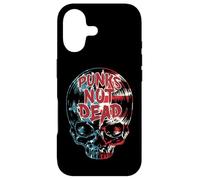 Custodia per iPhone 17 Punks Not Dead Punk Rock USA Bandiera Vinile Record LP Skull
