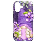 Custodia per iPhone 17 Purple Flower Gnome With Lavender Violet Lilac Shabby Chic