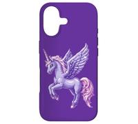 Custodia per iPhone 17 Purple Unicorn Pegasus - Pixel Art Magic per bambini e ragazzi