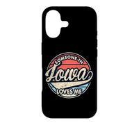 Custodia per iPhone 17 Qualcuno in Iowa mi ama U.S. State Cool Retro
