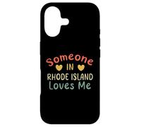 Custodia per iPhone 17 Qualcuno nel Rhode Island mi ama Retro Stati Uniti d'America