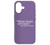 Custodia per iPhone 17 QUANDO CI SONO NOVE Ruth Bader Ginsburg Citazione Meme