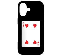 Custodia per iPhone 17 Quattro di cuori carte da gioco