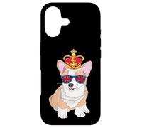 Custodia per iPhone 17 Queens Platinum Jubilee 70 anni Souvenir British Corgi Dog