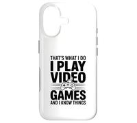 Custodia per iPhone 17 Questo è quello che faccio, gioco ai videogiochi e so cose