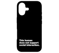 Custodia per iPhone 17 Questo umano non supporta l'interazione sociale.
