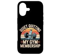 Custodia per iPhone 17 Quiet Quitting My Gym Membership Meme divertente in palestra