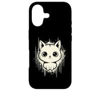 Custodia per iPhone 17 Raccapricciante Carino Gatto Horror Kawaii Gattino Grunge Estetica