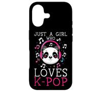 Custodia per iPhone 17 Ragazza K-Pop che ama la musica pop coreana Panda Kawaii