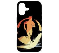 Custodia per iPhone 17 Ragazzo che corre schizzo Vintage Look Maratona