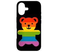 Custodia per iPhone 17 Rainbow Pride Flag Bear Gay