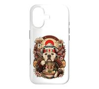 Custodia per iPhone 17 Ramen Pasta American Bulldog Giappone Samurai Cane Snack