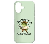 Custodia per iPhone 17 Rana fuorilegge cowboy divertente western humor costume design