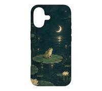 Custodia per iPhone 17 Rana Moonlit Stagno Ninfea Art