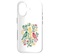 Custodia per iPhone 17 Rasta Reggae Roots Three Birds Jamaica Folk Art Floral