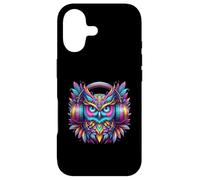 Custodia per iPhone 17 Rave Rainbow Owl House EDM Festival Raver Animal EDC
