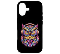 Custodia per iPhone 17 Rave Rainbow Owl House EDM Festival Raver Animal EDC Rave