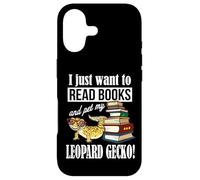 Custodia per iPhone 17 Reading Reptile Read Books Pet Leopard Gecko Lover