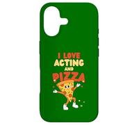 Custodia per iPhone 17 Recitazione Design, Amo Recitare E Pizza